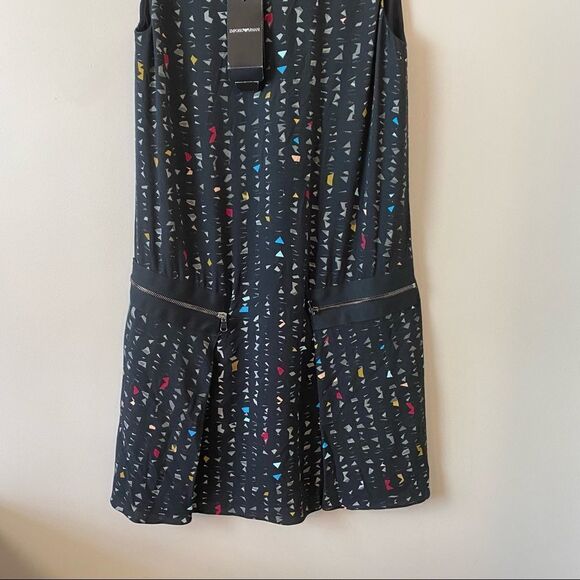 EMPORIO Armani-A Line Jacquard Speckle Printed Dress (Size:38US) - Picture 10 of 16